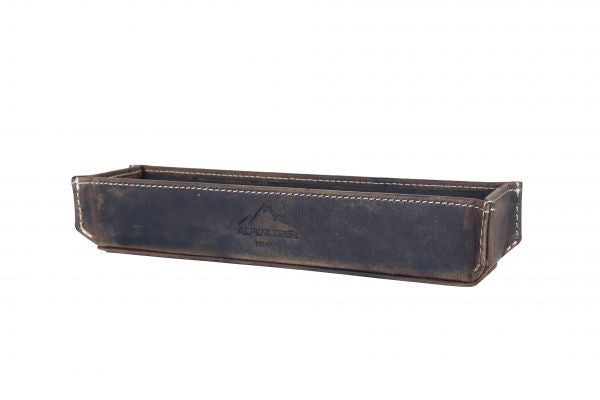 Alpenleder Stifteschale Zenta – braun/dunkelbraun – Leder