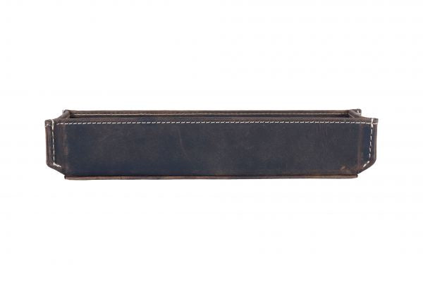 Alpenleder Stifteschale Zenta – braun/dunkelbraun – Leder