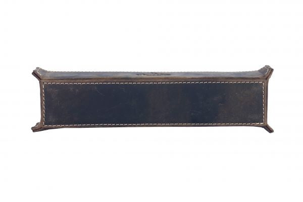 Alpenleder Stifteschale Zenta – braun/dunkelbraun – Leder