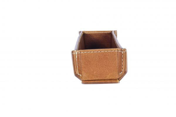 Alpenleder Etui, weiches Federmäppchen – cognac – Leder
