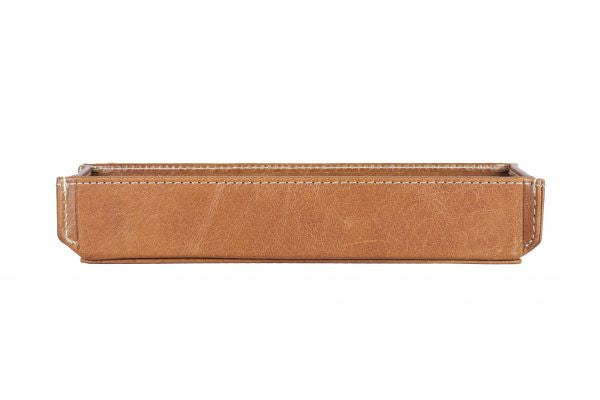 Alpenleder Etui, weiches Federmäppchen – cognac – Leder