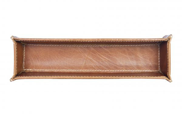 Alpenleder Etui, weiches Federmäppchen – cognac – Leder