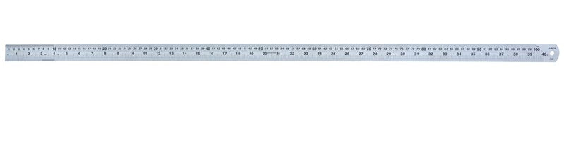 Linex Wandtafel-Lineal 10 cm – Edelstahl, grau