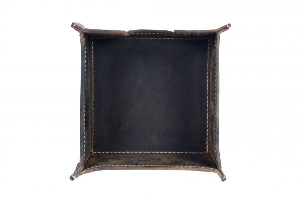 Alpenleder Stiftschlaufe – Büffelleder, Braun, 100 × 50 mm