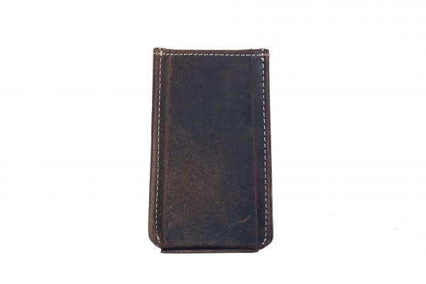 Alpenleder Stifteköcher Haferl – Büffelleder, Dunkelbraun, 50×120×50 mm