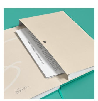 Oxford Notizbuch – A5 – kariert 5 mm – 80 Blatt – Hardcover, Gummiband, Lesezeichen, türkis, EU Ecolabel