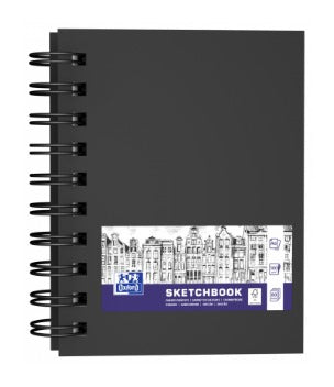 Oxford Spiral-Skizzenbuch – A6 – 100 g/m² – Hardcover – Schwarz