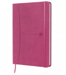 Oxford Notizbuch – A5 – 80 Blatt – Hardcover, Gummiband, Lesezeichenband, assortiert, EU Ecolabel, 10 Stück