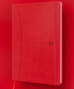 Oxford Notizbuch – A5 – 80 Blatt – Hardcover, Gummiband, Lesezeichenband, assortiert, EU Ecolabel, 10 Stück