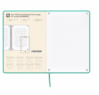 Oxford Notizbuch – A5 – 80 Blatt – Hardcover, Gummiband, Lesezeichenband, assortiert, EU Ecolabel, 10 Stück