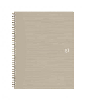 Oxford Origins Spiralheft – A4+ – liniert – 70 Blatt – 90 g/m² – Doppelspirale – Sand – EU Ecolabel