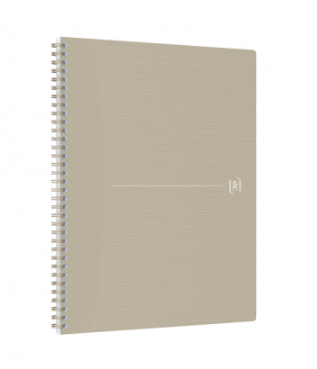 Oxford Origins Spiralheft – A4+ – liniert – 70 Blatt – 90 g/m² – Doppelspirale – Sand – EU Ecolabel