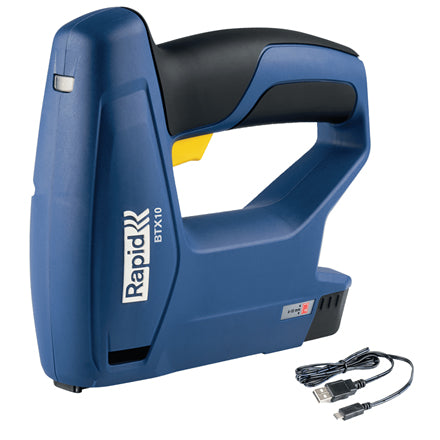 Rapid BTX10 Akku-Tacker – 3,6 V – Typ 53 (4–10 mm) – Micro-USB-Ladekabel