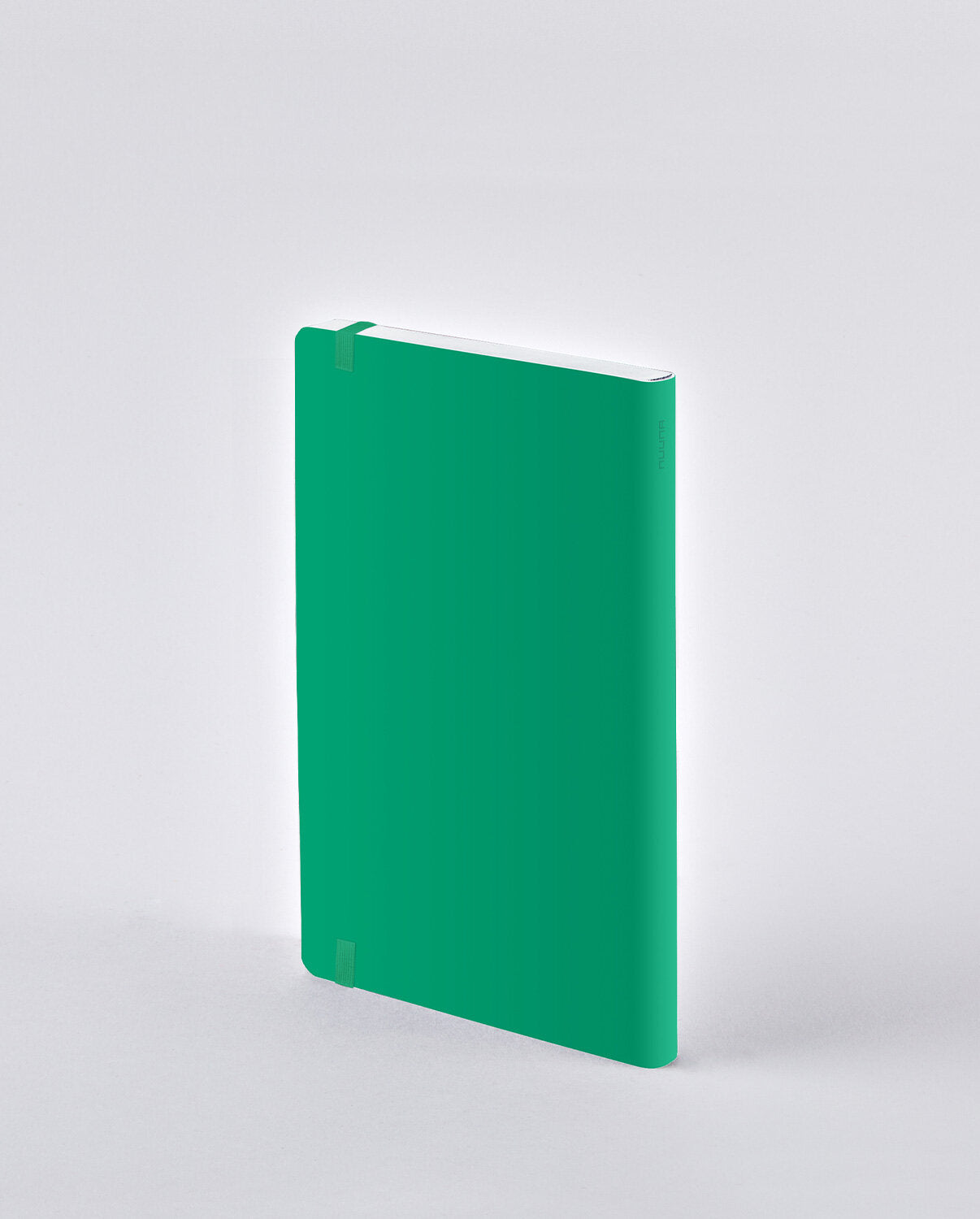 nuuna Notizbuch – A5 – punktiert – 176 Seiten – 120 g/m² – Softcover, Gummiband, nummerierte Seiten, grün
