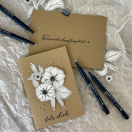 Schneider Schreibgeräte Pictus Fineliner – 8er-Set – Schwarz