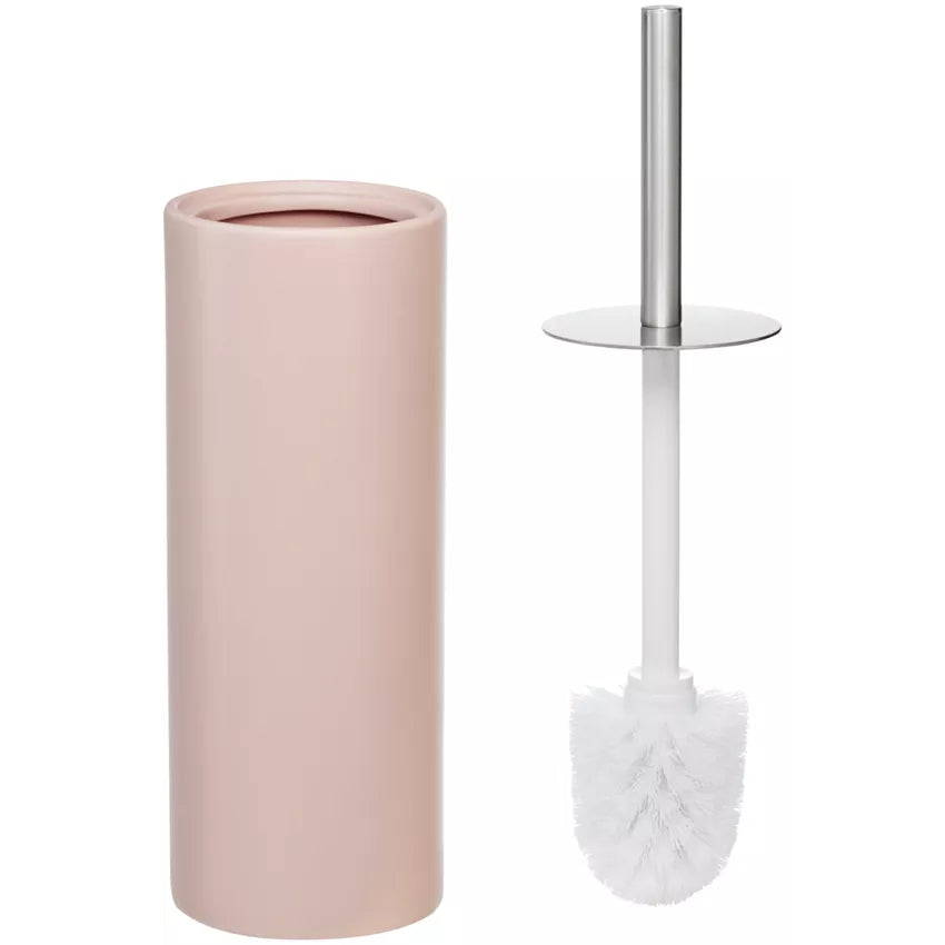 Diaqua Zylo – WC-Bürstenset – Keramik, beige, mit Deckel, H 39 cm, Ø 10,5 cm