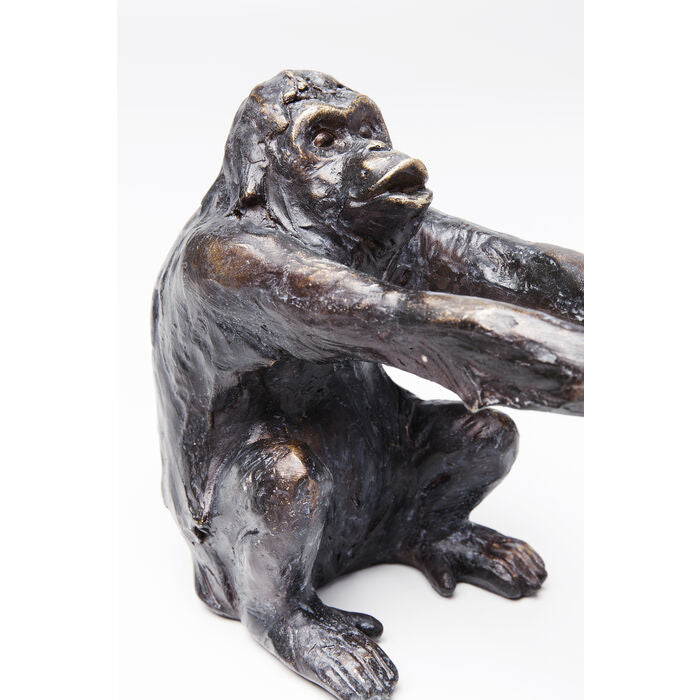 KARE Design Monkey Buchstütze – Kunststoff – Braun – 200 × 170 × 100 mm