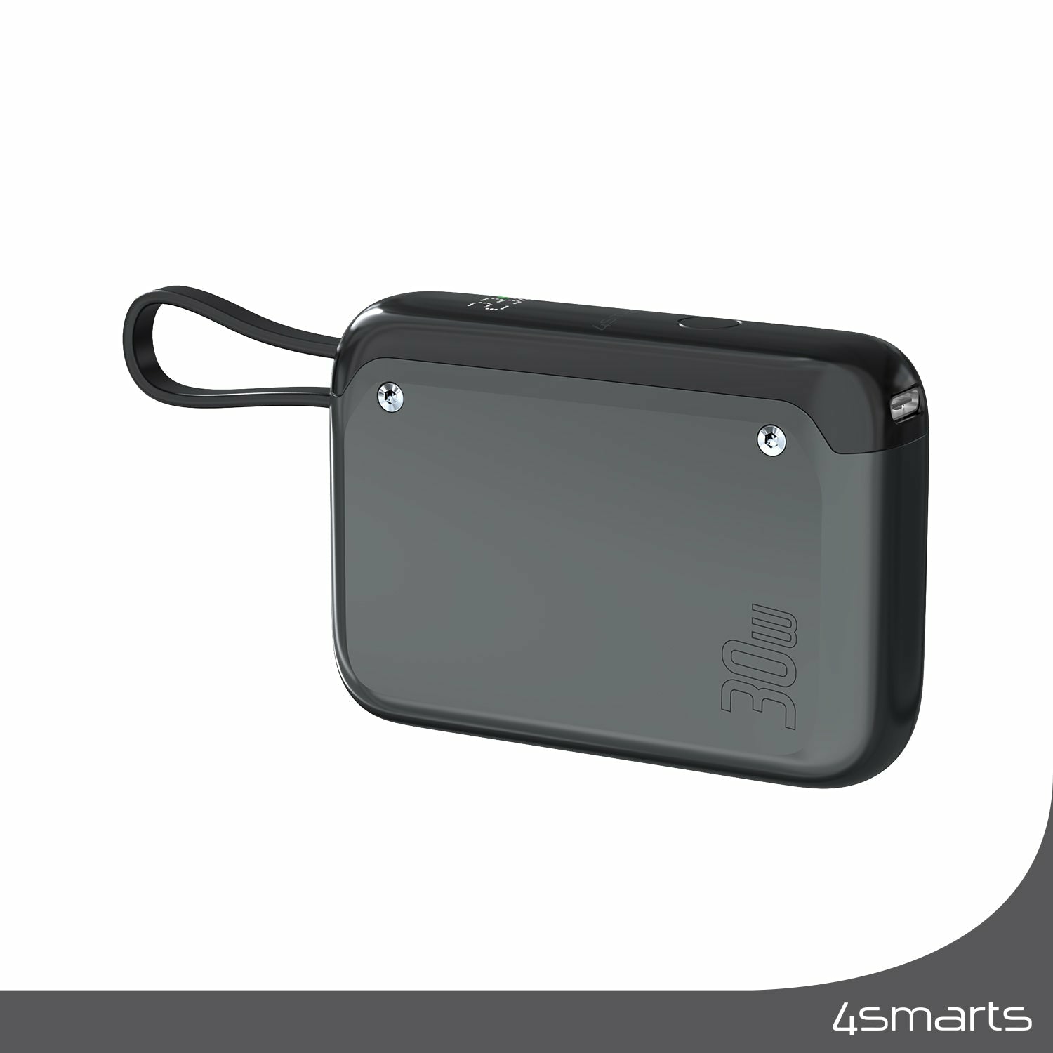 4smarts Powerbank Pocket 10'000 mAh spacegrau – 2 Geräte Ausgang