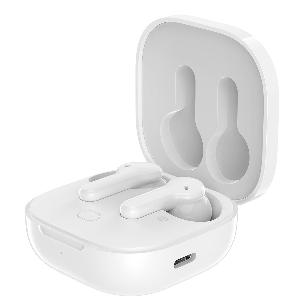 Boompods Bassline Compact TWS In-Ear – mit Ladecase, Weiss, BT 5.0