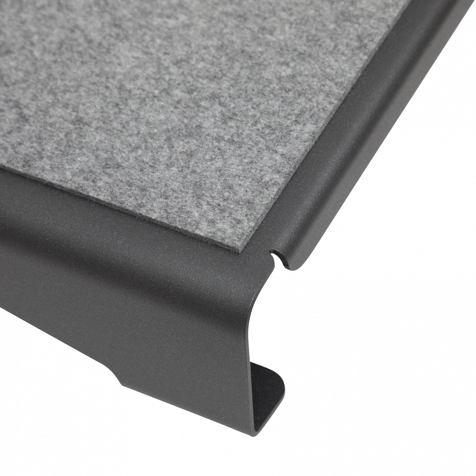 MAUL Fussstütze MAULflair 9015089 – Trittfläche 400 × 300 mm, anthrazit, Metall