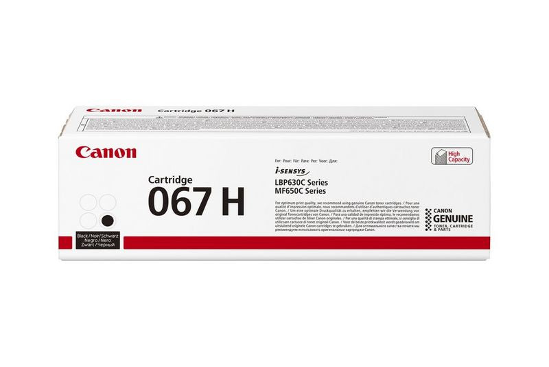 Canon Toner 067H – Schwarz, 3130 Seiten – für LBP631Cw/LBP633Cdw