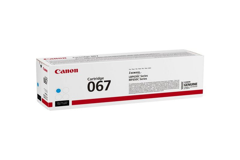 Canon Toner 067C – Cyan, 1250 Seiten – für LBP631Cw/LBP633Cdw/i-SENSYS MF651Cw usw.