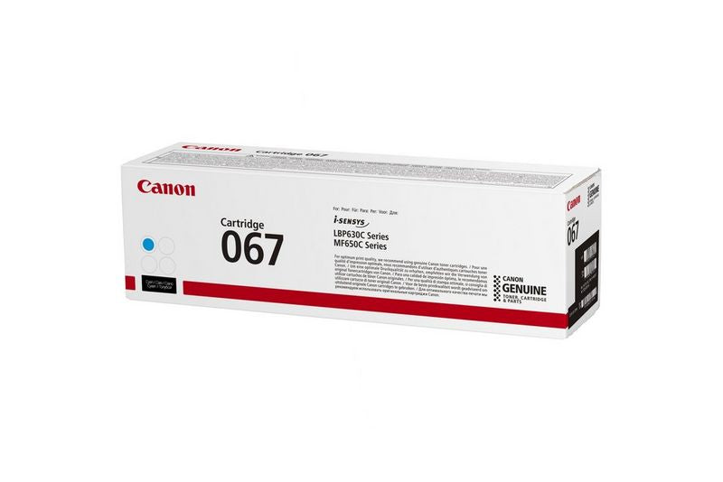 Canon Toner 067C – Cyan, 1250 Seiten – für LBP631Cw/LBP633Cdw/i-SENSYS MF651Cw usw.