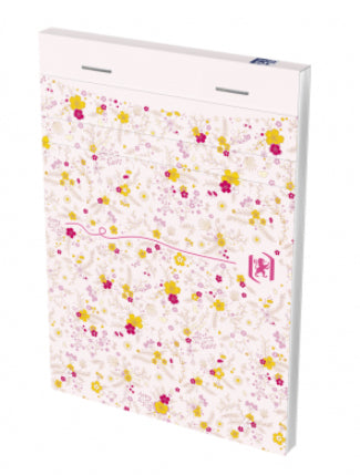 Oxford Notizblock A6, liniert, 6 mm, Klammerheftung, 80 Blatt, perforiert, 90 g/m² – mehrfarbig