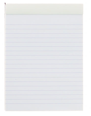 Oxford Notizblock A6, liniert, 6 mm, Klammerheftung, 80 Blatt, perforiert, 90 g/m² – mehrfarbig