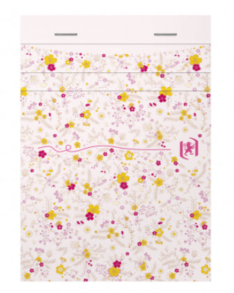 Oxford Notizblock A6, liniert, 6 mm, Klammerheftung, 80 Blatt, perforiert, 90 g/m² – mehrfarbig
