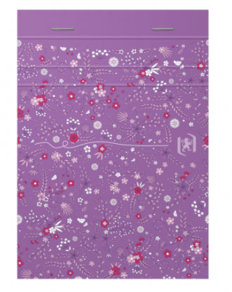 Oxford Notizblock A6, liniert, 6 mm, Klammerheftung, 80 Blatt, perforiert, 90 g/m² – mehrfarbig