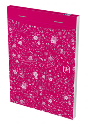 Oxford Notizblock A6, liniert, 6 mm, Klammerheftung, 80 Blatt, perforiert, 90 g/m² – mehrfarbig