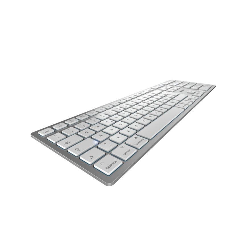 CHERRY KW 9100 Slim für Mac – Tastatur, kabelgebunden & kabellos (USB, Bluetooth), DE-Layout (DE) – für macOS