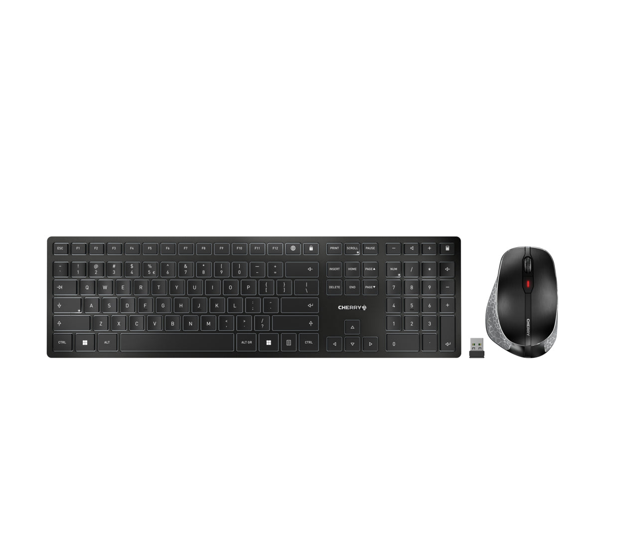 CHERRY DW 9500 SLIM – Tastatur, kabellos (Bluetooth/2,4 GHz), CZ/SK-Layout (CZ/SK) – für Windows