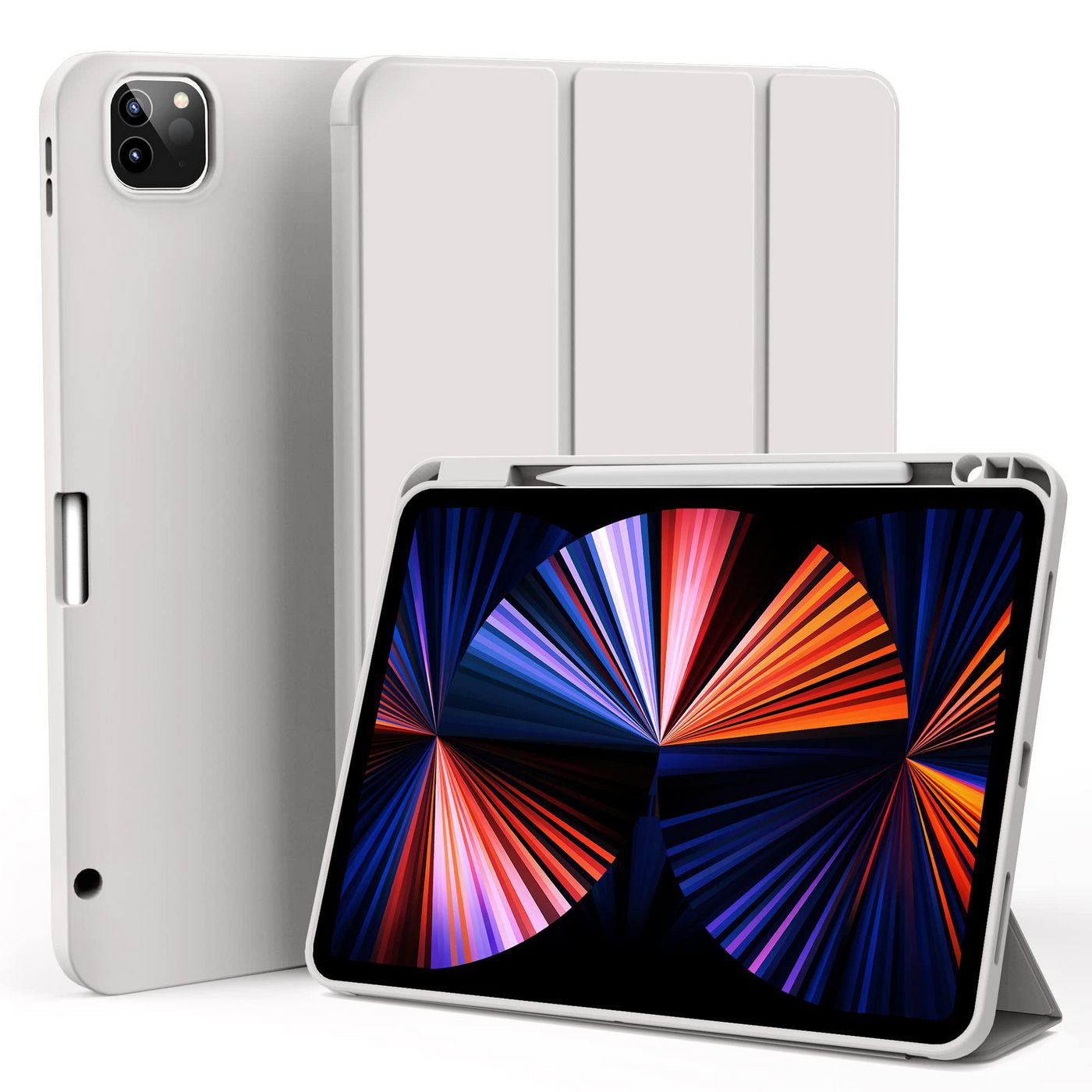eSTUFF Tablet-Hülle für iPad Pro 12,9" (5.–6. Gen.) – Grau