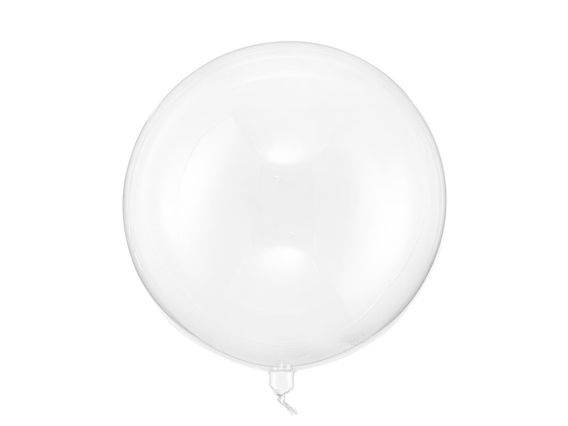 PartyDeco Folienballon – Transparent – Ø 40 cm – Folie – 1 Stk – befüllbar