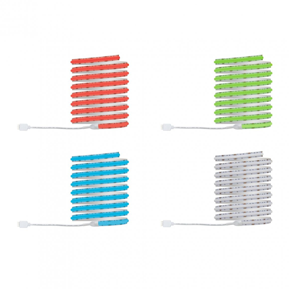 Paulmann LED-Strip – Set, 3 m, 990 lm, 22 W, RGB, dimmbar, weiss, Fernbedienung, Netzteil