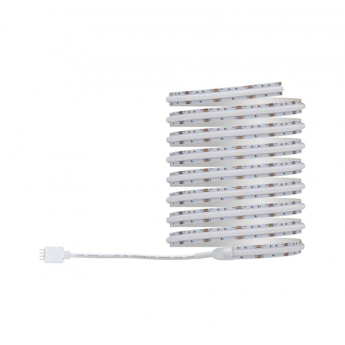 Paulmann LED-Strip – Set, 3 m, 990 lm, 22 W, RGB, dimmbar, weiss, Fernbedienung, Netzteil