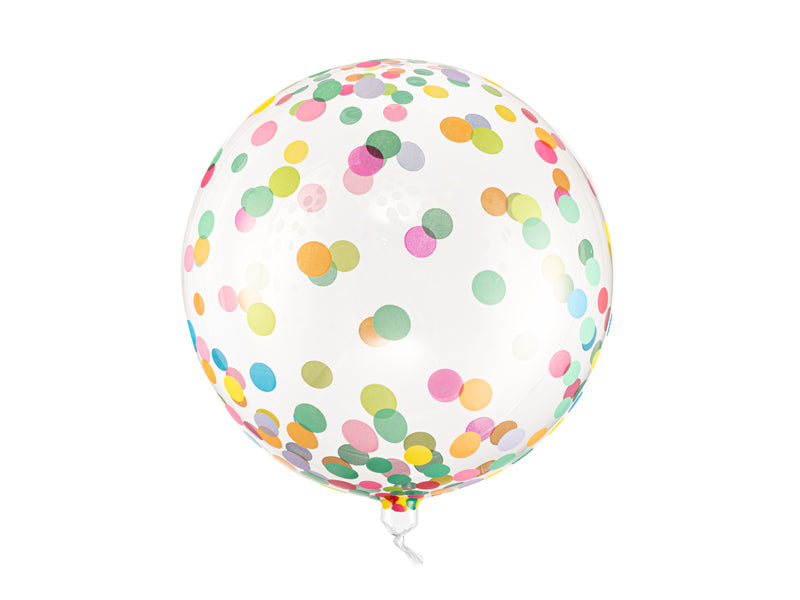 PartyDeco Folienballon – Transparent – Ø 40 cm – Folie – 1 Stk