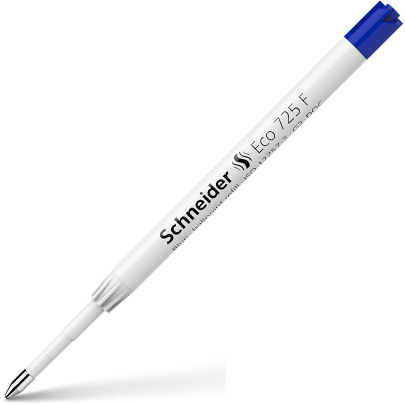 Schneider Schreibgeräte Schneider Eco 725 Kugelschreiber-Mine – Blau, Fein (F), 10er-Pack