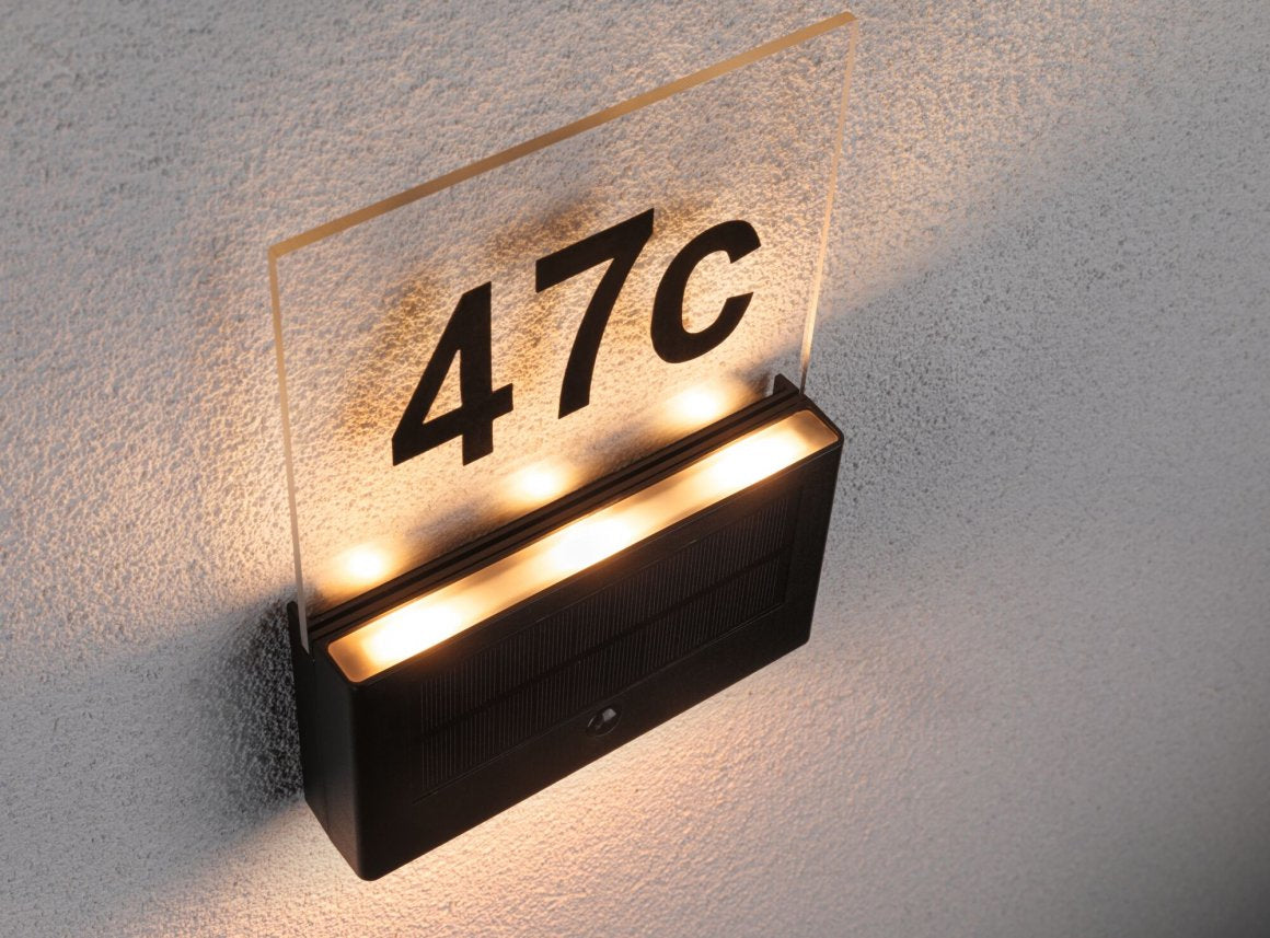 Paulmann Aussenwandleuchte – 18 lm, 1 W – Warmweiss, 2200 K – IP44 – Solarbetrieb – Anthrazit, Kunststoff