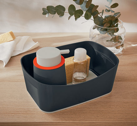 Leitz My Box Cosy Aufbewahrungsbox – für A5, grau/hellgrau, Polystyrol (PS), B 246 × H 160 × T 98 mm