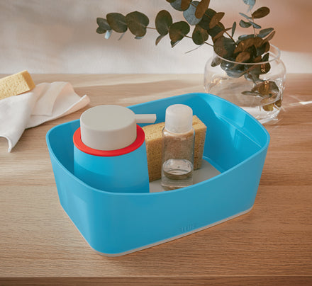 Leitz My Box Cosy Aufbewahrungsbox – für A5, stapelbar, blau, Polystyrol (PS), B 246 × H 160 × T 98 mm