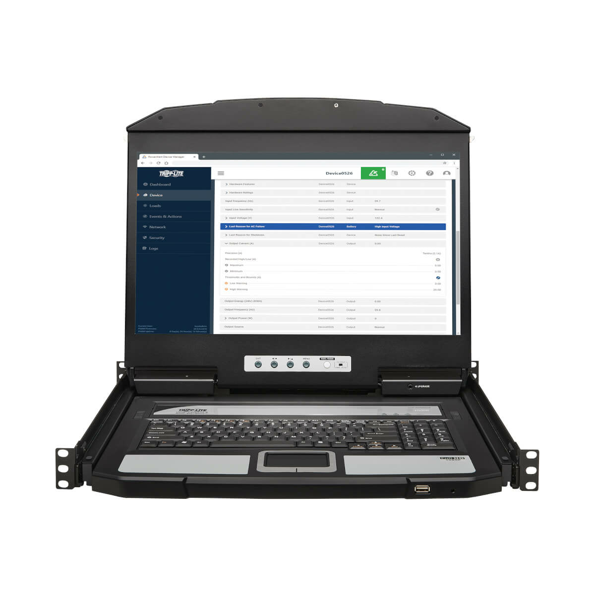 Tripp Lite B021-SWHD-K – 18,5" Rack-LCD-Konsole – 1920 × 1080, HDMI/USB – 1U