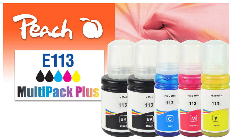 Peach Tintenpatronen-Multipack T06B1-4, CMYK, 5er-Pack, kompatibel – für Epson EcoTank ET-5100 Serie