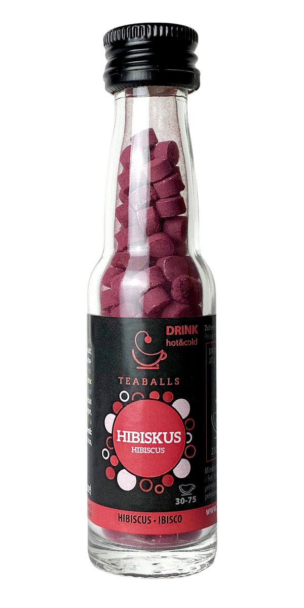 Teaballs BLACK SELECTION – Früchtetee Hibiskus – Instant-Teaballs 150 Stück