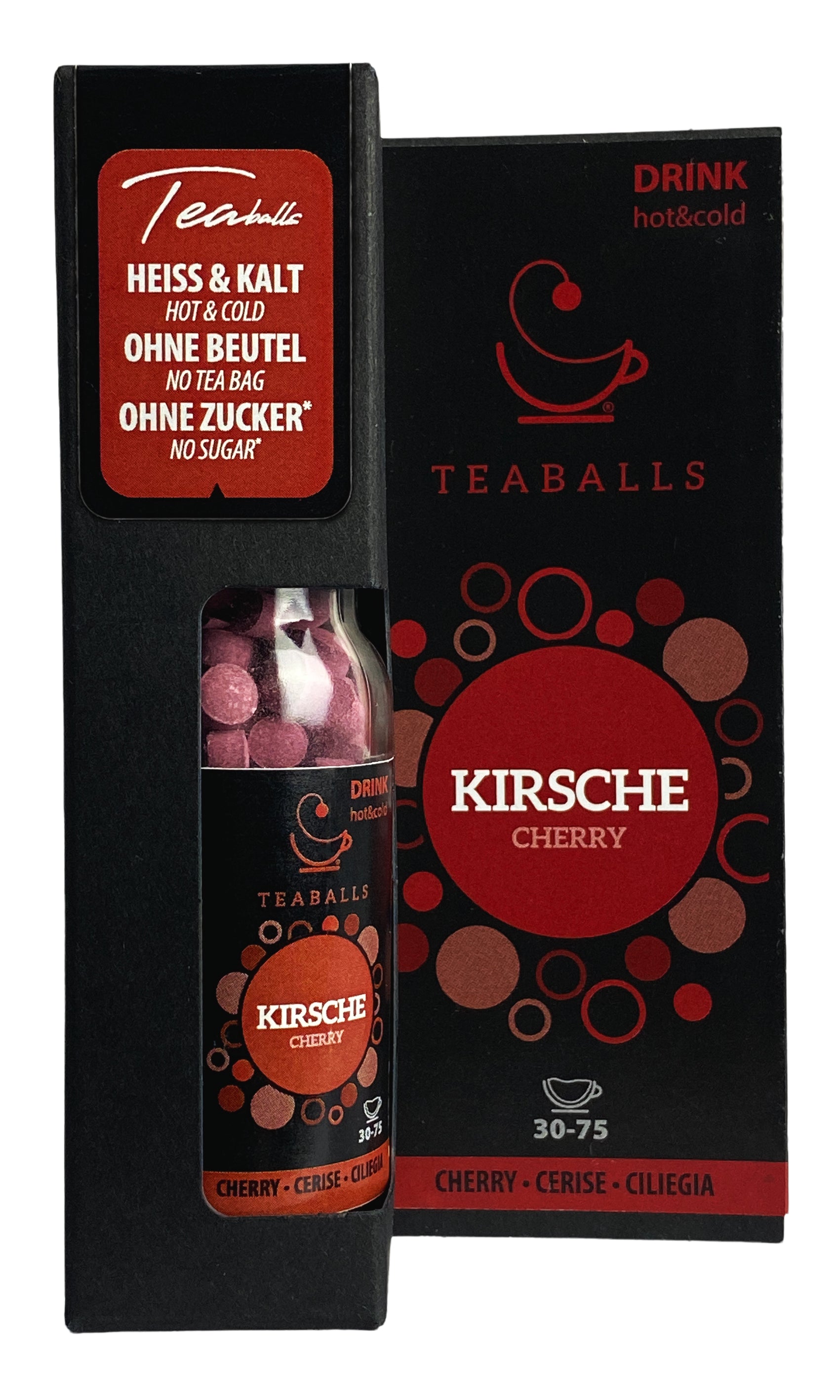 Teaballs Früchtetee Kirsche – Instant-Teaballs 150 Stück