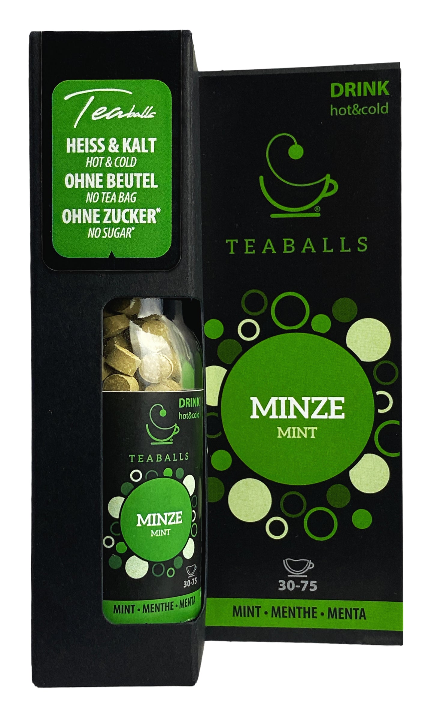 Teaballs Grüntee Minze – Instant-Teaballs 150 Stück