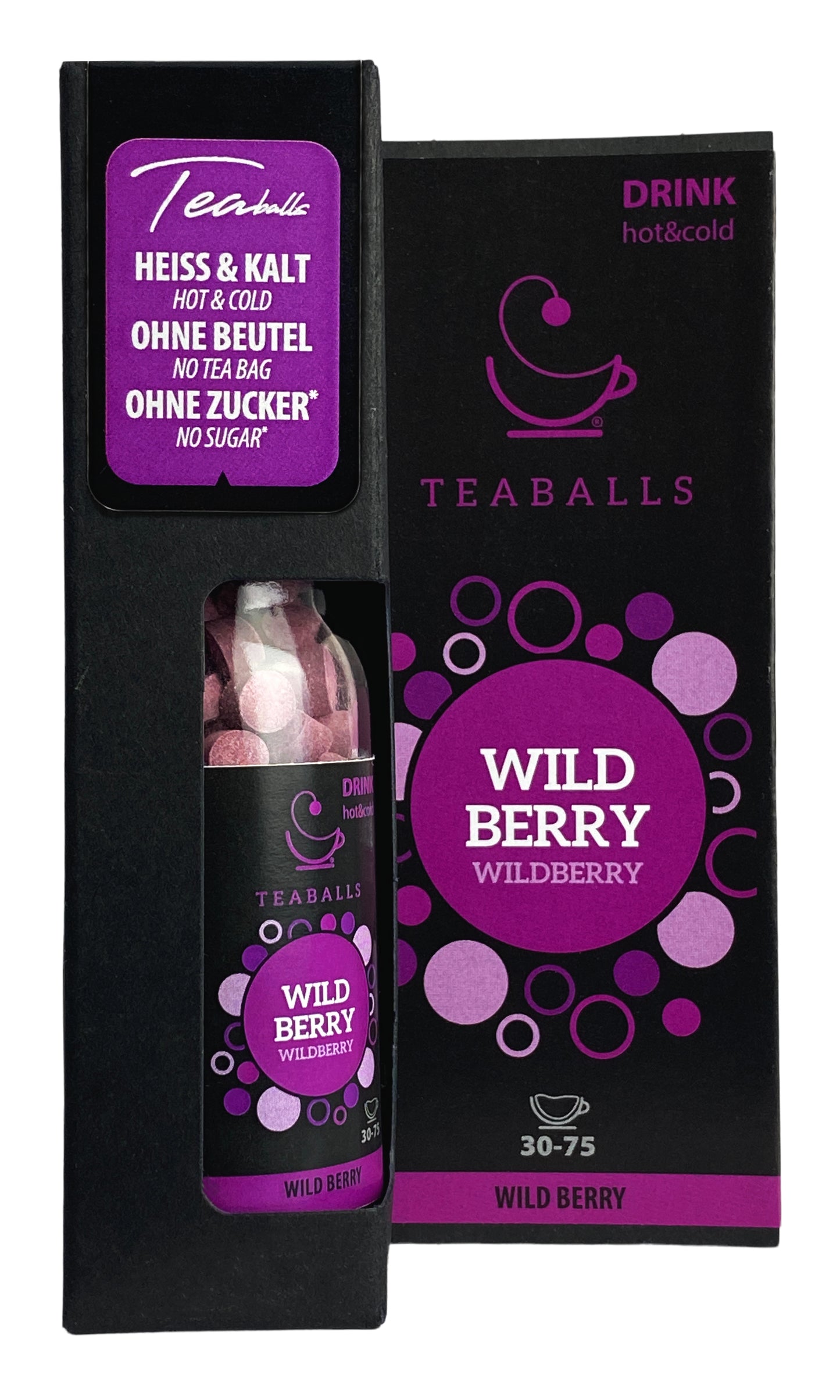 Teaballs Früchtetee Rote Beeren – Instant-Teaballs 150 Stück
