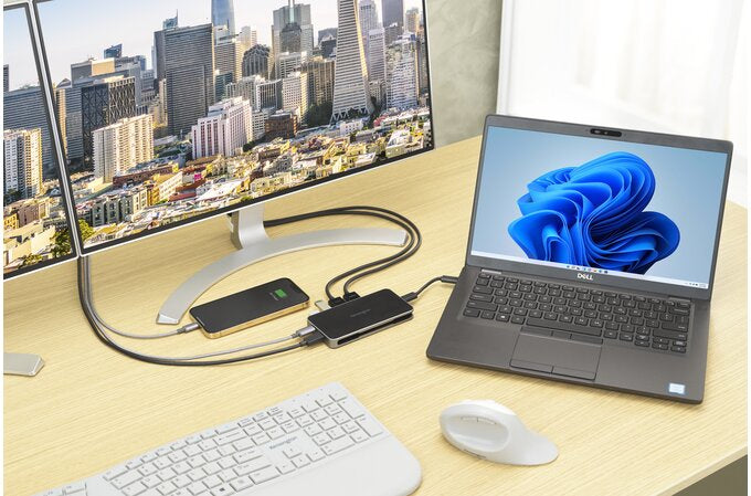 Kensington UH1460P Dockingstation – USB-C, 1× DP, 1× HDMI, 2× USB-A, 1× USB-C, 85 W PD, GbE, für Windows/Mac